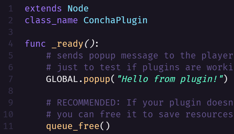 Plugin support